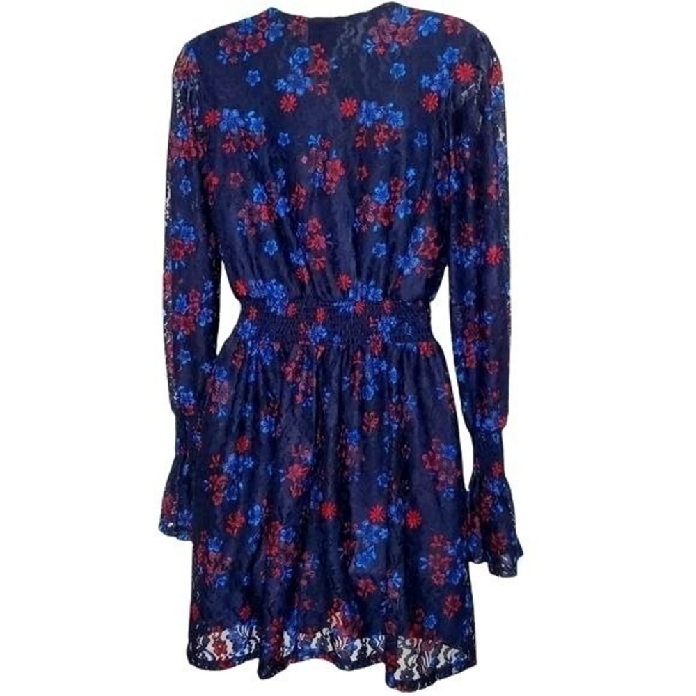 Disney Princess Women Romantic Cottage Fairy Mulan Dress S Navy Floral Lace - Picture 3 of 12